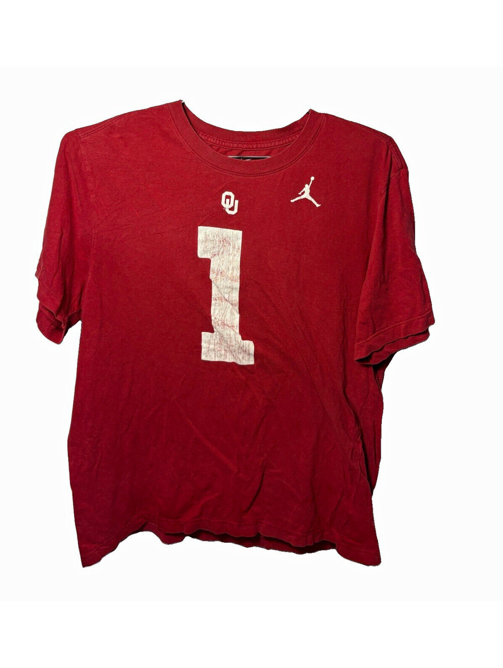 Nike Jordan Brand OU Oklahoma Sooners Kyler Murray #1 T-Shirt Men’s Large